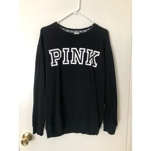 VS PINK black and white sweatshirt size Medium